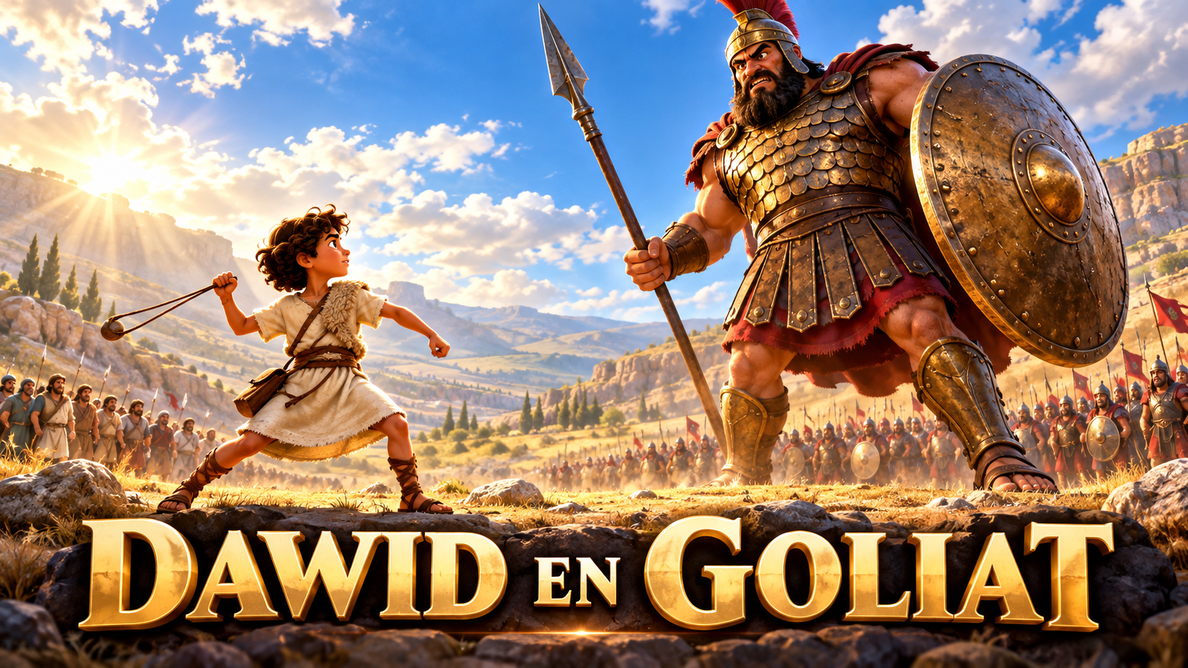 Die Storie Van Dawid en Goliat